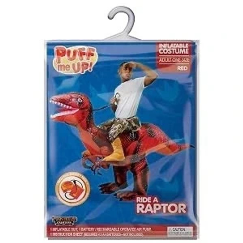 Spooktacular Creations Inflatable Costume Raptor Halloween Riding a Raptor Dinos - Picture 4 of 5